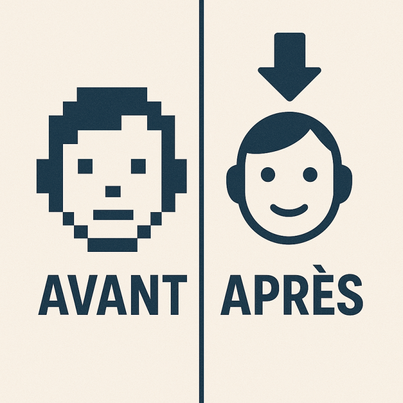 Upscale vidéo (fictif)